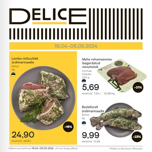 Delice Market 16.04-06.05.2024 Kataloogid